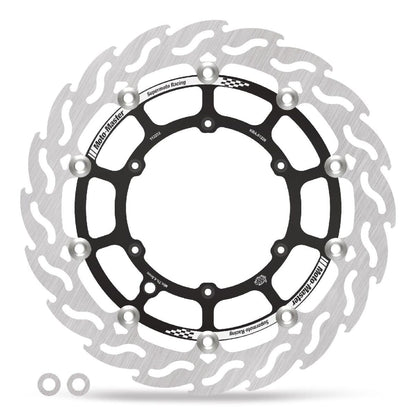 MOTO-MASTER BRAKE ROTOR FLOATING FLAME BLACK 112232