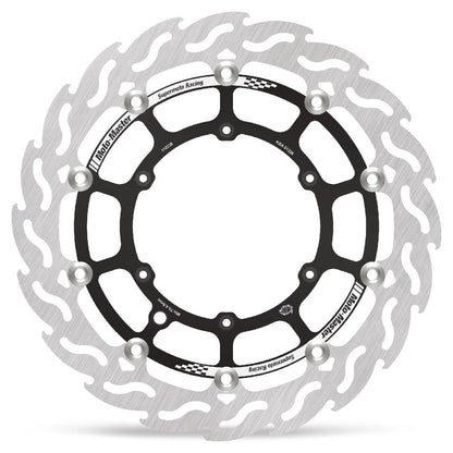 MOTO-MASTER BRAKE ROTOR FLOATING FLAME BLACK 112238