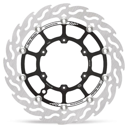 MOTO-MASTER BRAKE ROTOR FLOATING FLAME BLACK 112229
