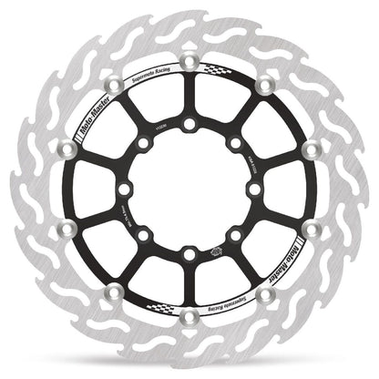 MOTO-MASTER BRAKE ROTOR FLOATING FLAME BLACK 112234