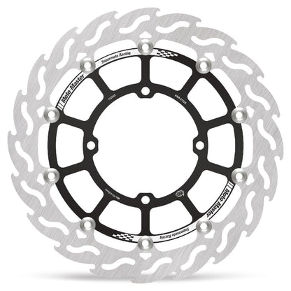 MOTO-MASTER BRAKE ROTOR FLOATING FLAME BLACK 112235
