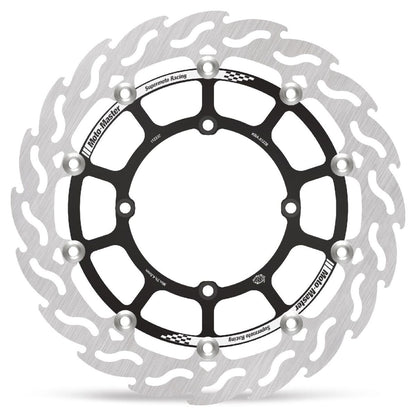 MOTO-MASTER BRAKE ROTOR FLOATING FLAME BLACK 112237