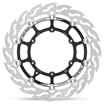 MOTO-MASTER BRAKE ROTOR FLOATING FLAME BLACK 112239