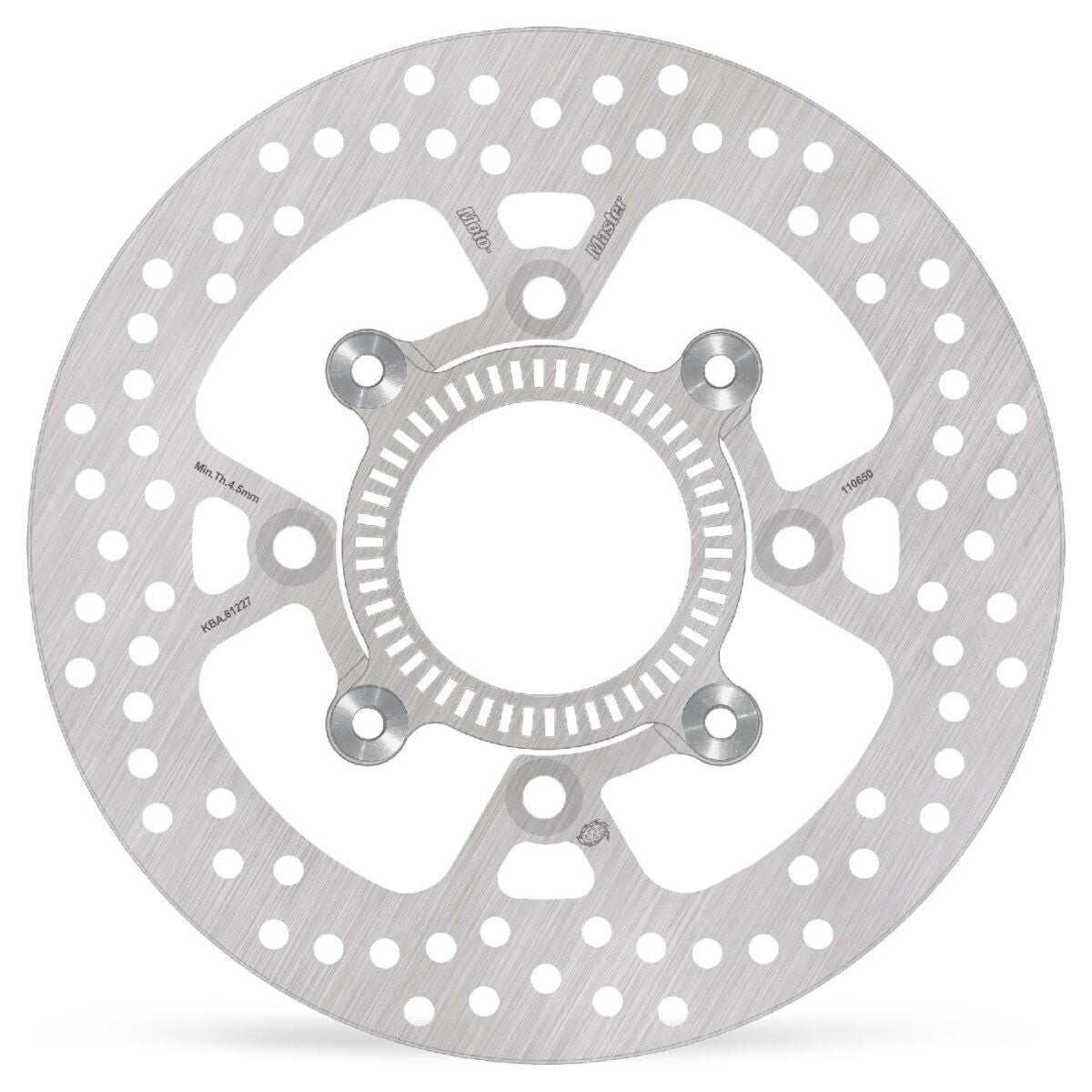 MOTO-MASTER BRAKE ROTOR FIXED HALO ROUND NATURAL 110650