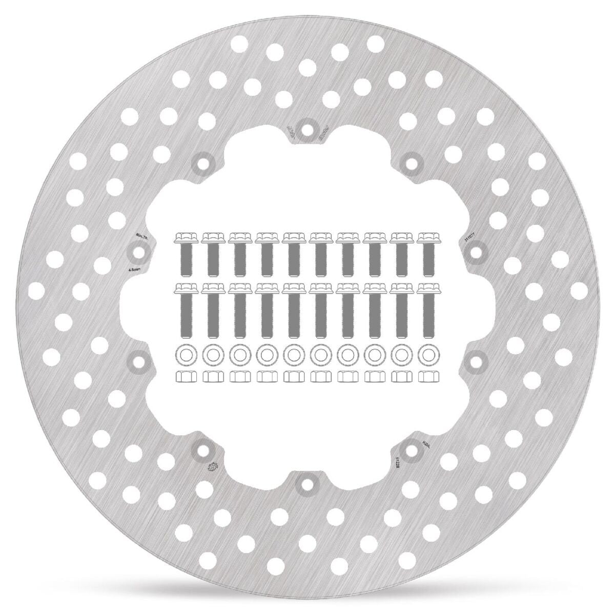 MOTO-MASTER BRAKE ROTOR FLOATING HALO ROUND NATURAL 111077
