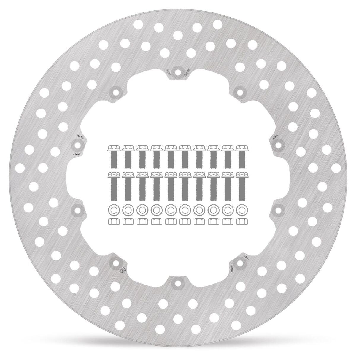 MOTO-MASTER BRAKE ROTOR FLOATING HALO ROUND NATURAL 111076