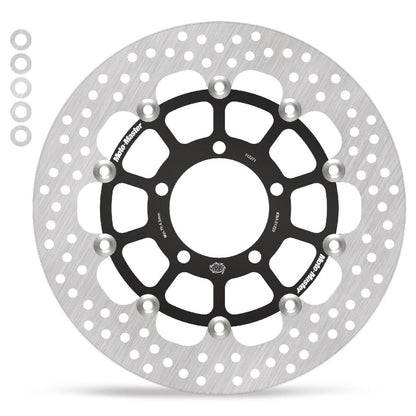 MOTO-MASTER BRAKE ROTOR FLOATING HALO ROUND BLACK 112271