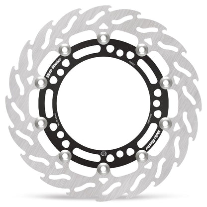 MOTO-MASTER BRAKE ROTOR FLOATING FLAME BLACK 112279