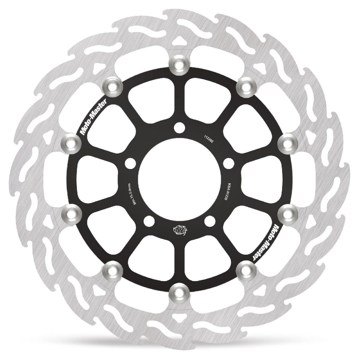 MOTO-MASTER BRAKE ROTOR FLOATING FLAME BLACK 112292