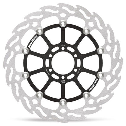MOTO-MASTER BRAKE ROTOR FLOATING FLAME BLACK 113189