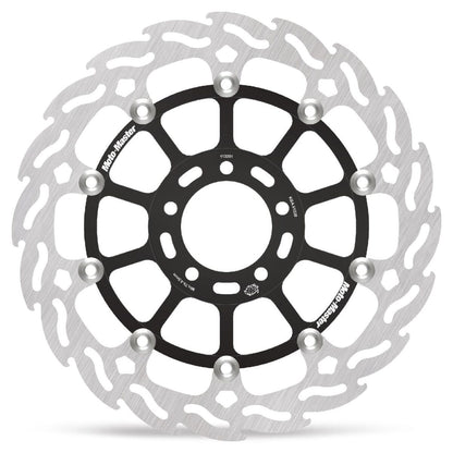 MOTO-MASTER BRAKE ROTOR FLOATING FLAME BLACK 113201