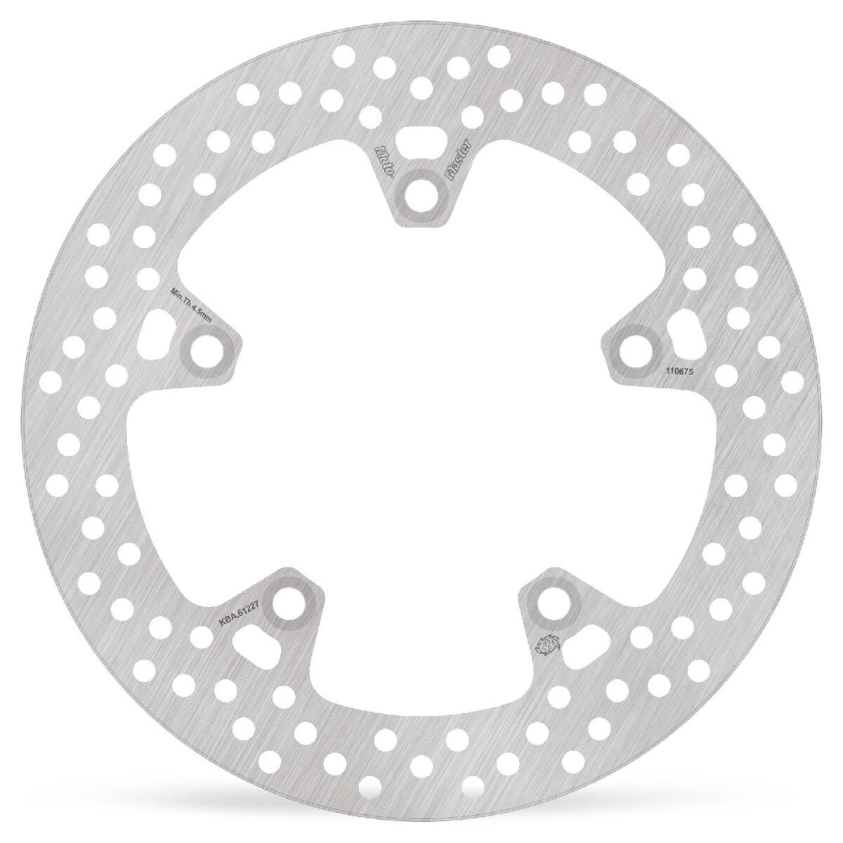 MOTO-MASTER BRAKE ROTOR FIXED HALO ROUND REAR 110675