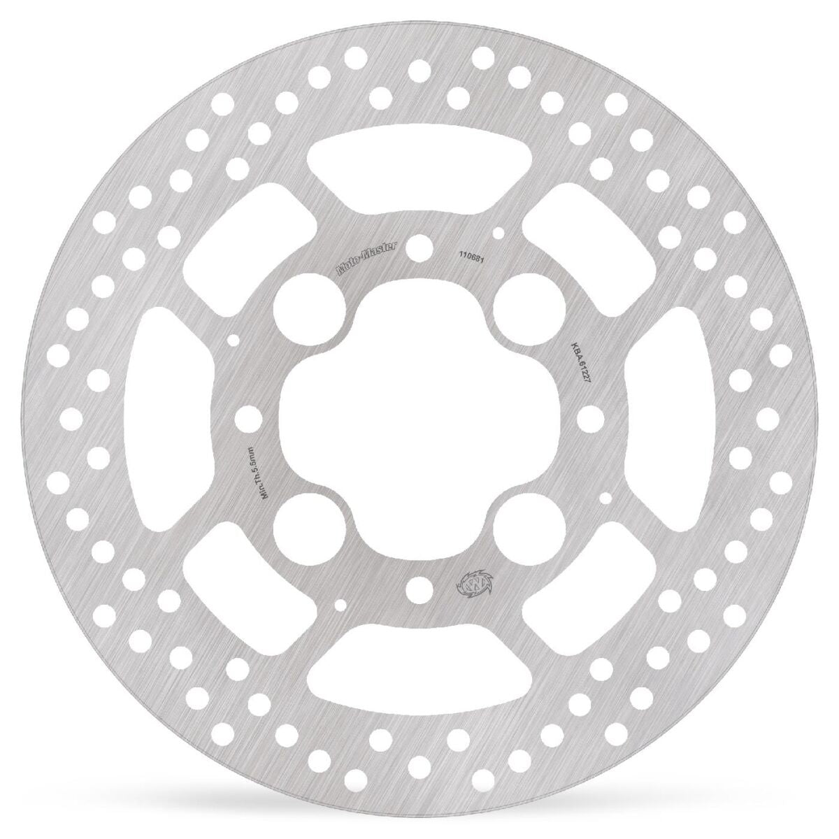 MOTO-MASTER BRAKE ROTOR FIXED HALO ROUND REAR 110681