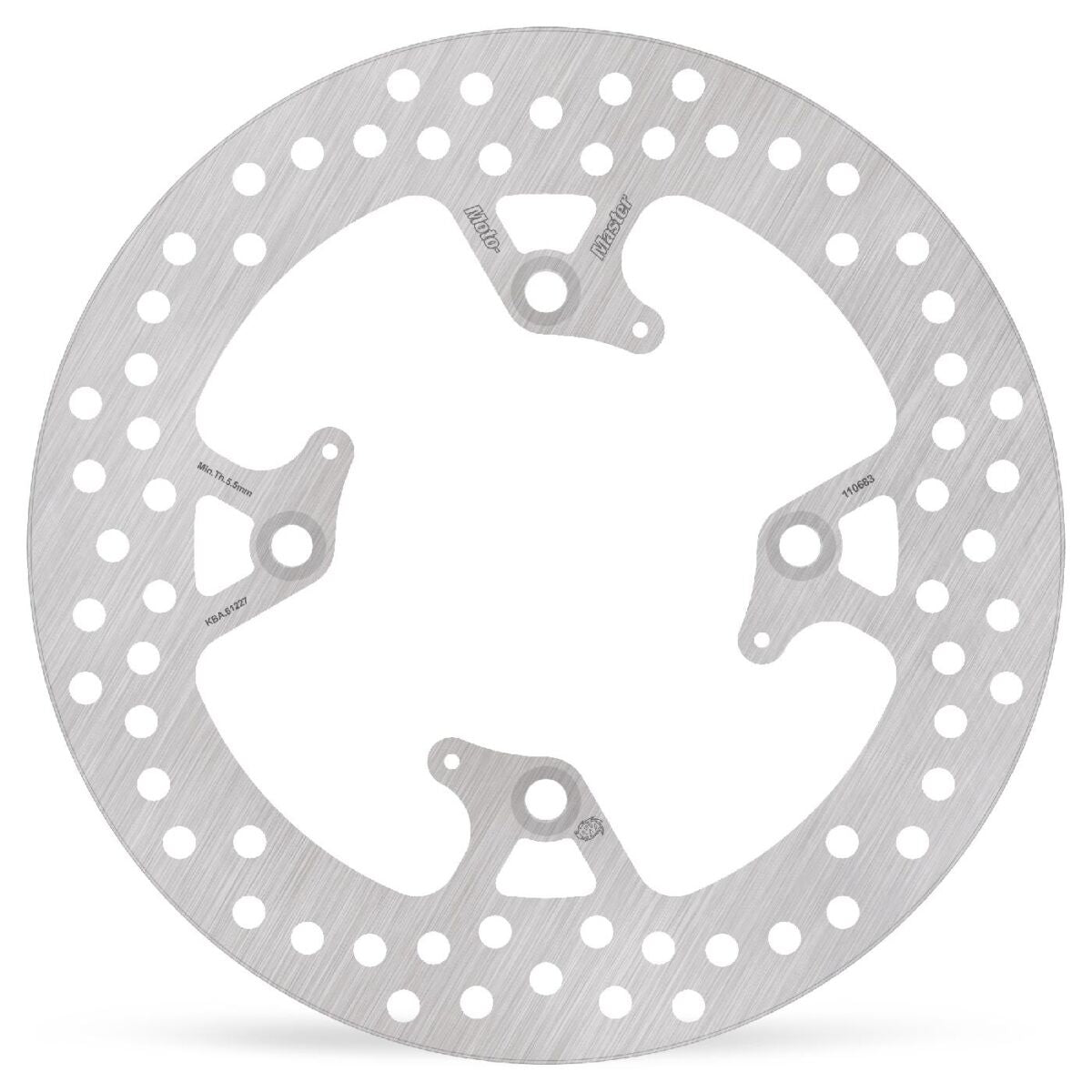 MOTO-MASTER BRAKE ROTOR FIXED HALO ROUND 110685