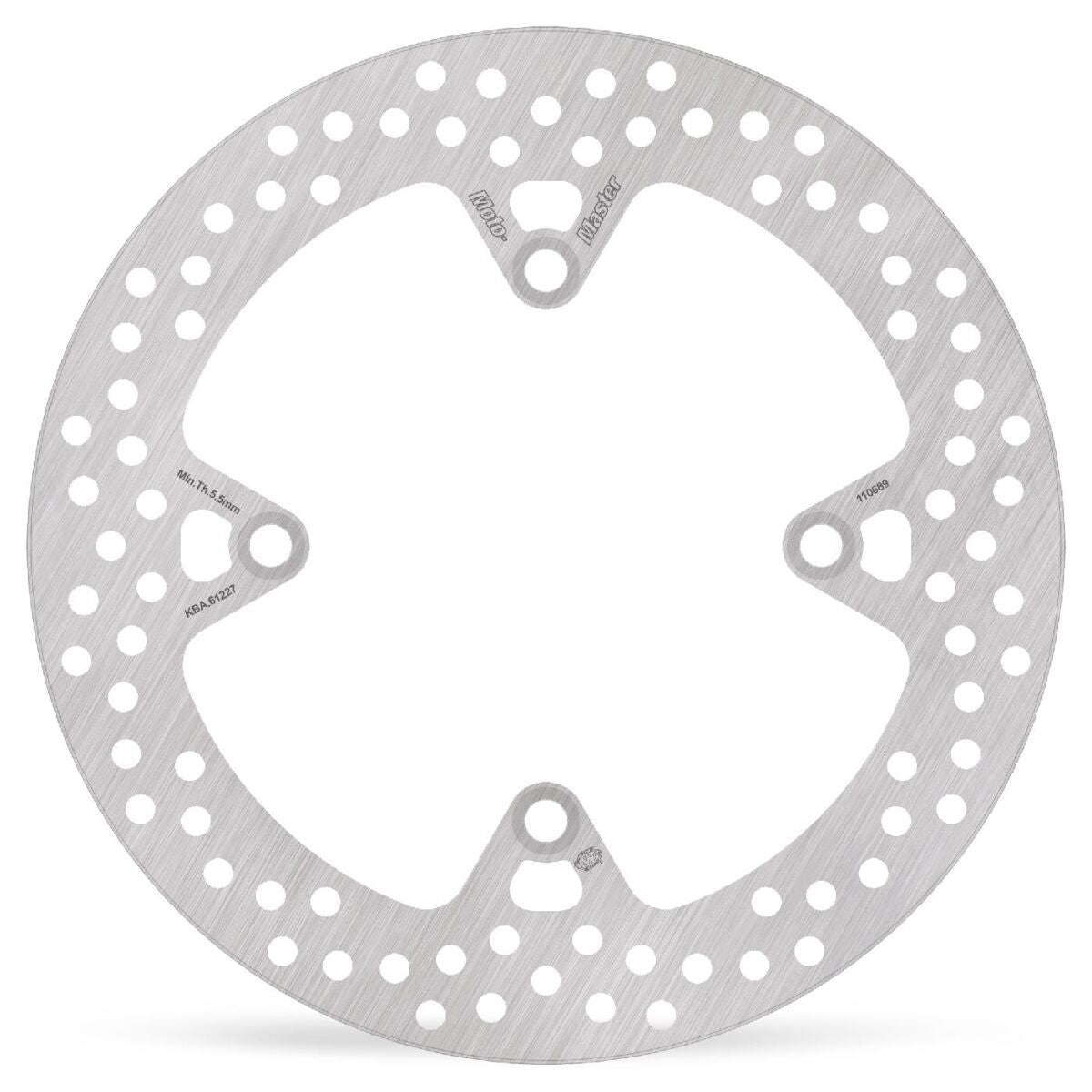 MOTO-MASTER BRAKE ROTOR FIXED HALO ROUND REAR 110689