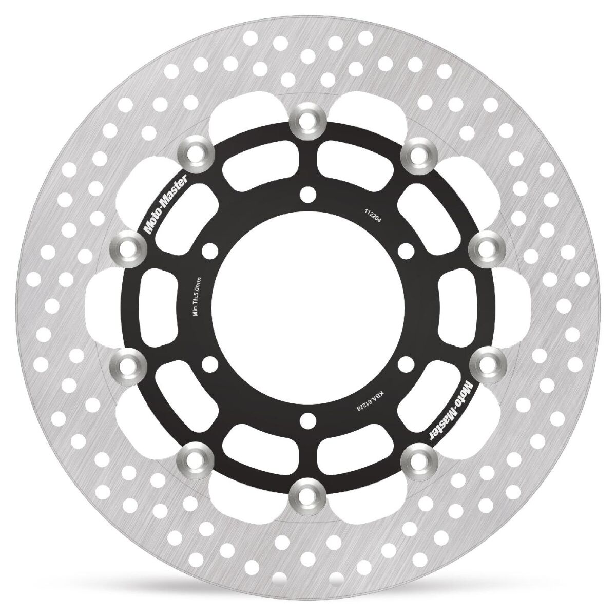 MOTO-MASTER BRAKE ROTOR FLOATING HALO RACING ROUND 112204