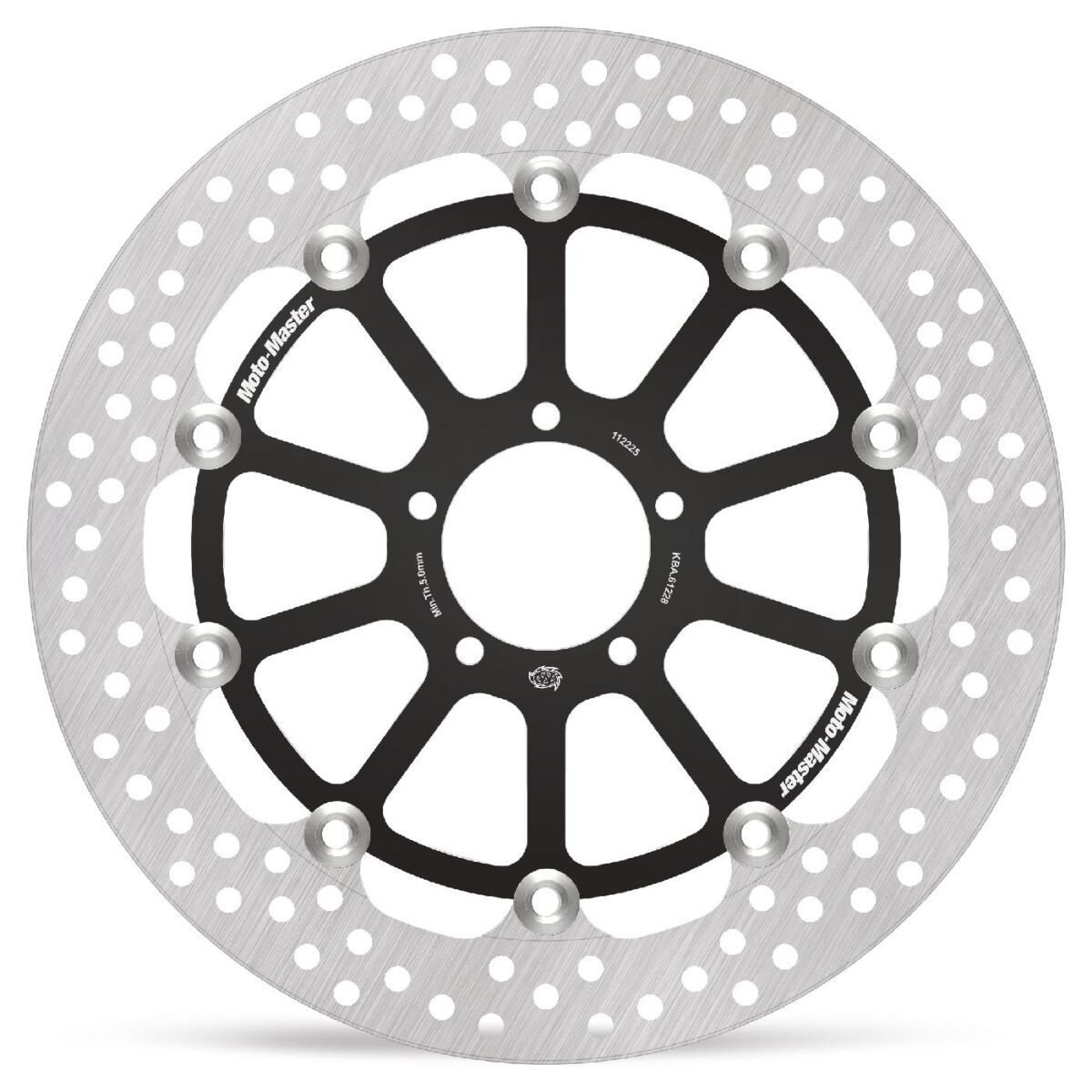 MOTO-MASTER BRAKE ROTOR FLOATING HALO RACING ROUND 112225