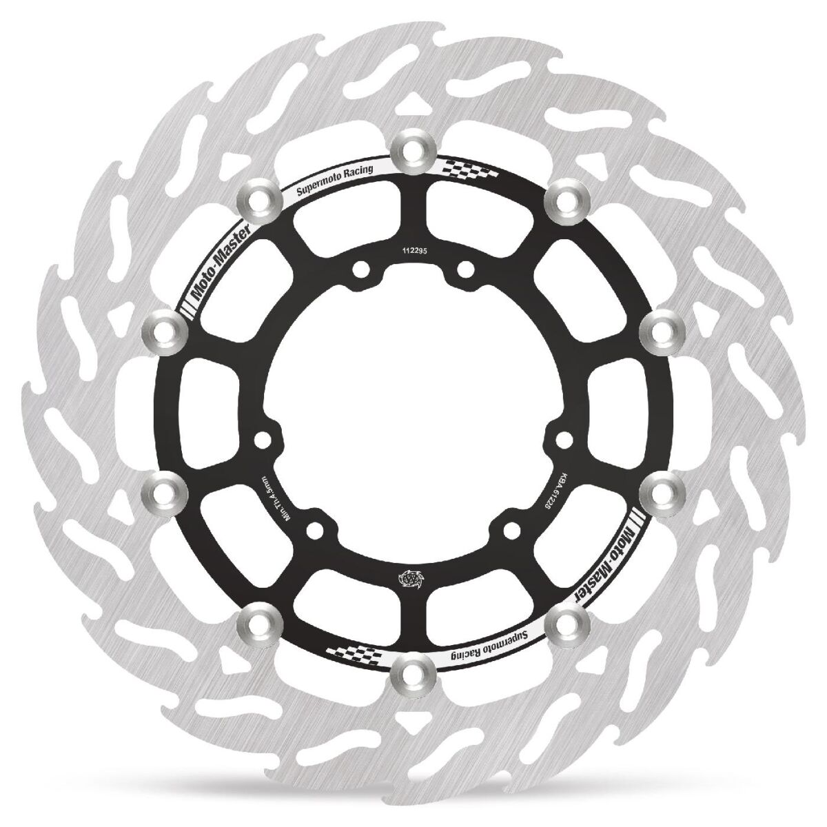MOTO-MASTER BRAKE ROTOR FLOATING FLAME SUPERMOTO RACING 112295