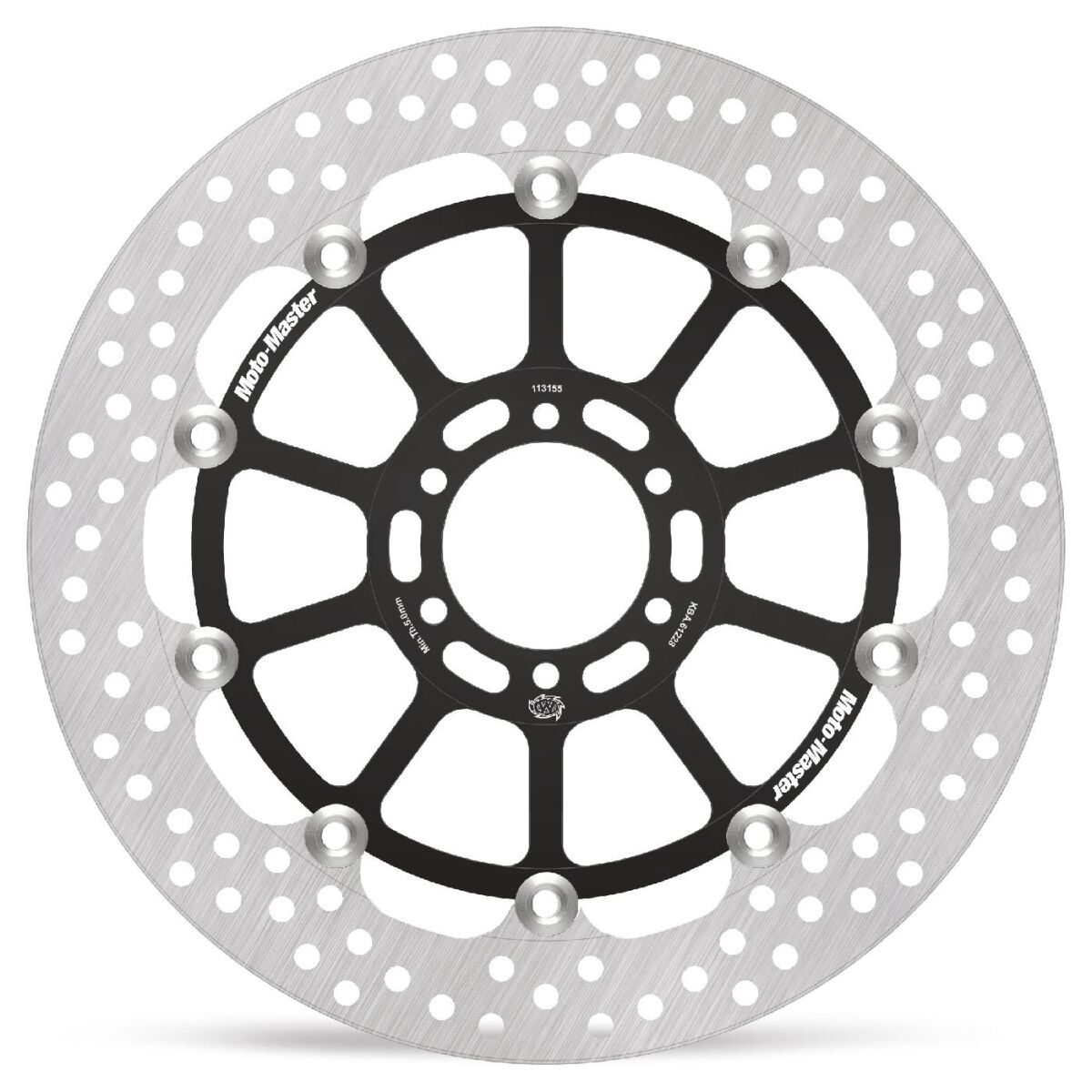 MOTO-MASTER BRAKE ROTOR FLOATING HALO RACING ROUND 113155