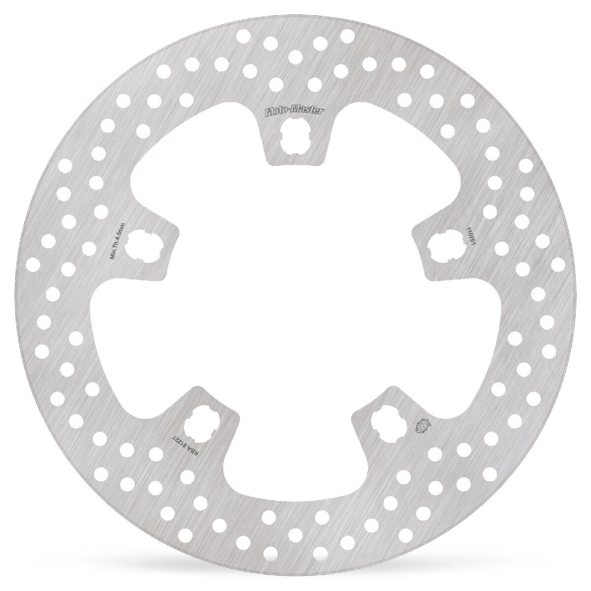 MOTO-MASTER BRAKE ROTOR FIXED ROUND FRONT 110761