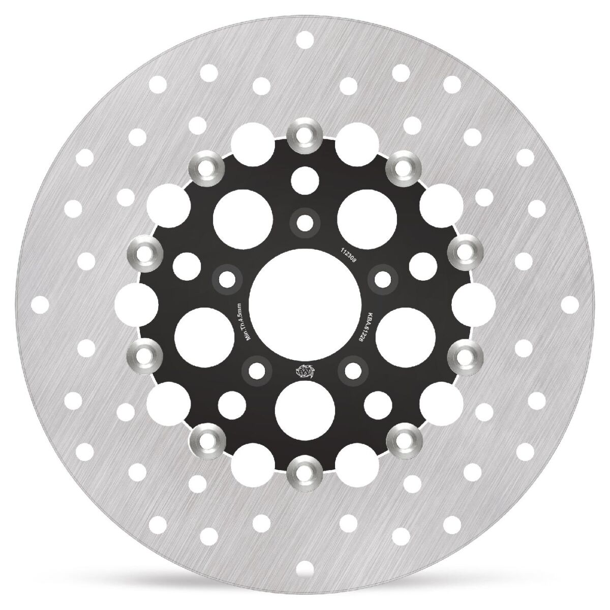 MOTO-MASTER BRAKE ROTOR FLOATING HALO ROUND FRONT 112308