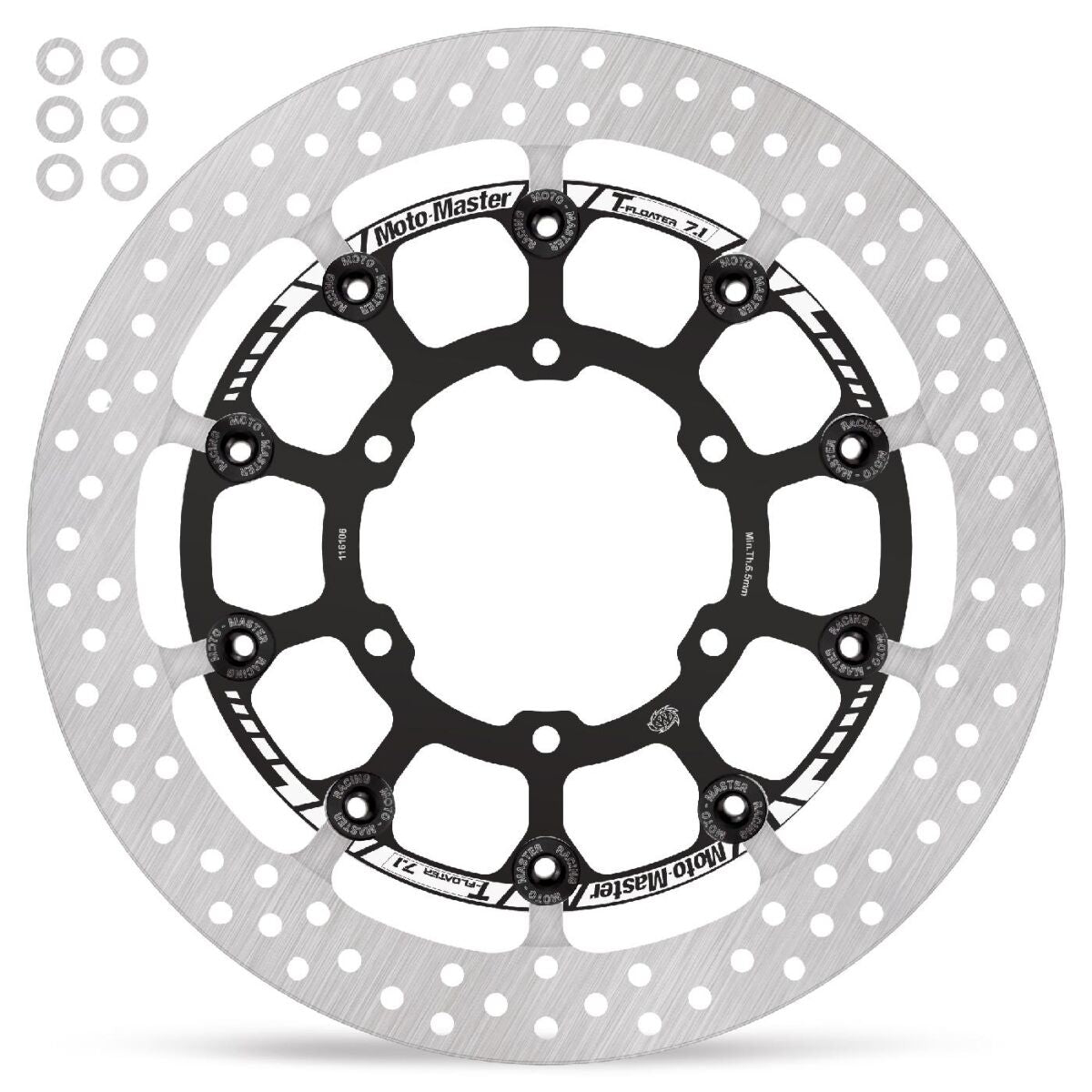 MOTO-MASTER BRAKE ROTOR FLOATING HALO PRO RACE 116106