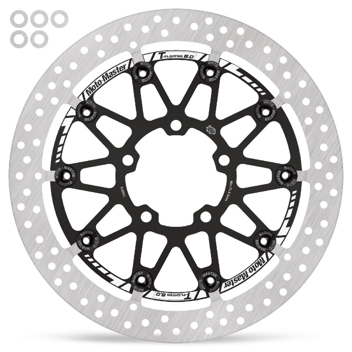 MOTO-MASTER BRAKE ROTOR HALO T-FLOATER PROFESSIONAL RACING 116097