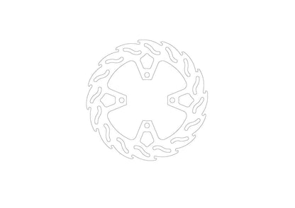 MOTO-MASTER BRAKE ROTOR FIXED FLAME 110981