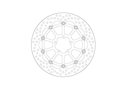 MOTO-MASTER BRAKE ROTOR FLOATING HALO 112428