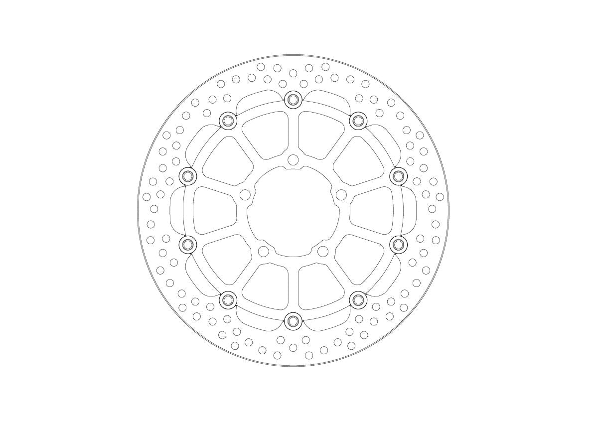 MOTO-MASTER BRAKE ROTOR FLOATING HALO 112441