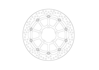 MOTO-MASTER BRAKE ROTOR FLOATING HALO 112441