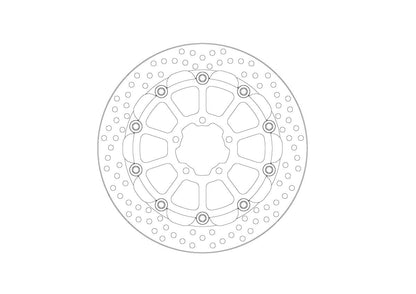 MOTO-MASTER BRAKE ROTOR FLOATING RACING HALO 112431