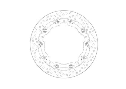 MOTO-MASTER BRAKE ROTOR FLOATING RACING HALO 112438