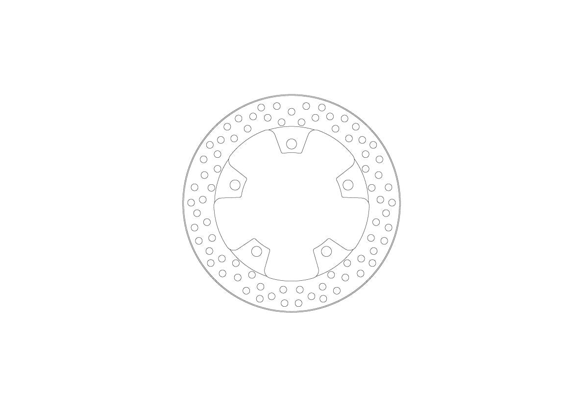 MOTO-MASTER BRAKE ROTOR FIXED HALO 110971