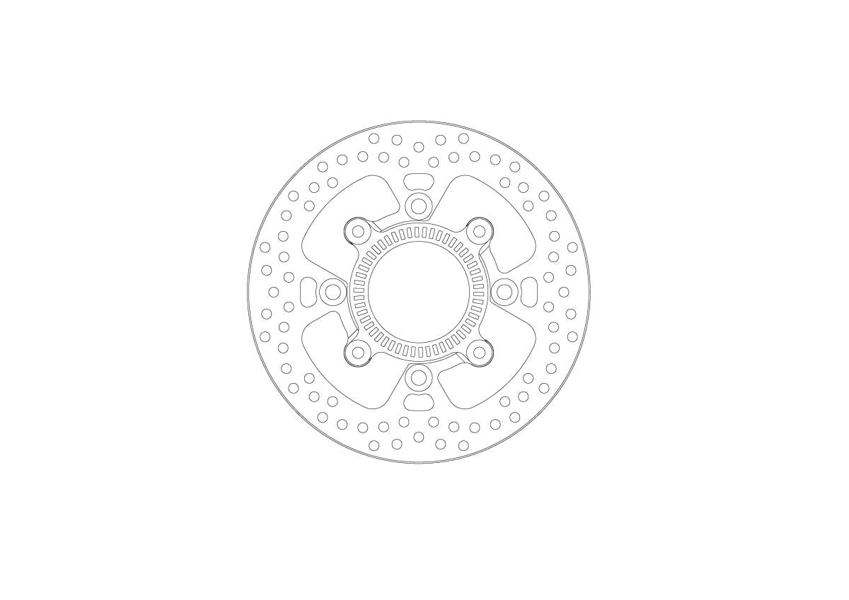 MOTO-MASTER BRAKE ROTOR FIXED HALO 110978