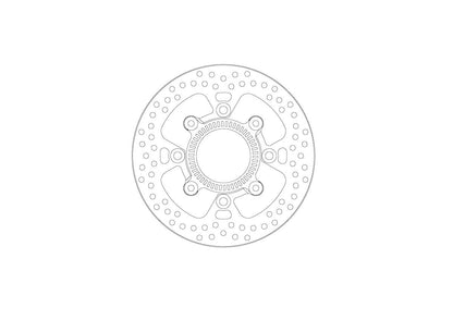 MOTO-MASTER BRAKE ROTOR FIXED HALO 110978