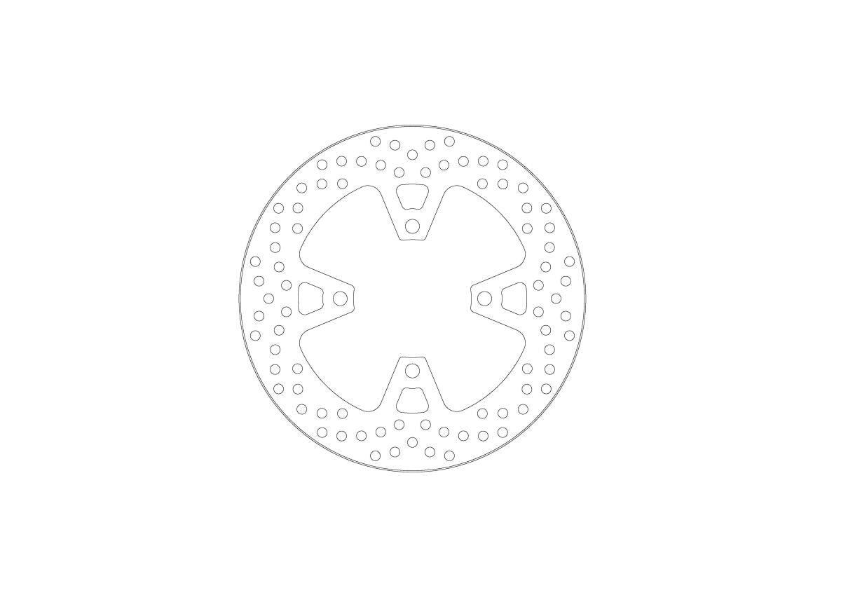 MOTO-MASTER BRAKE ROTOR FIXED HALO 110982