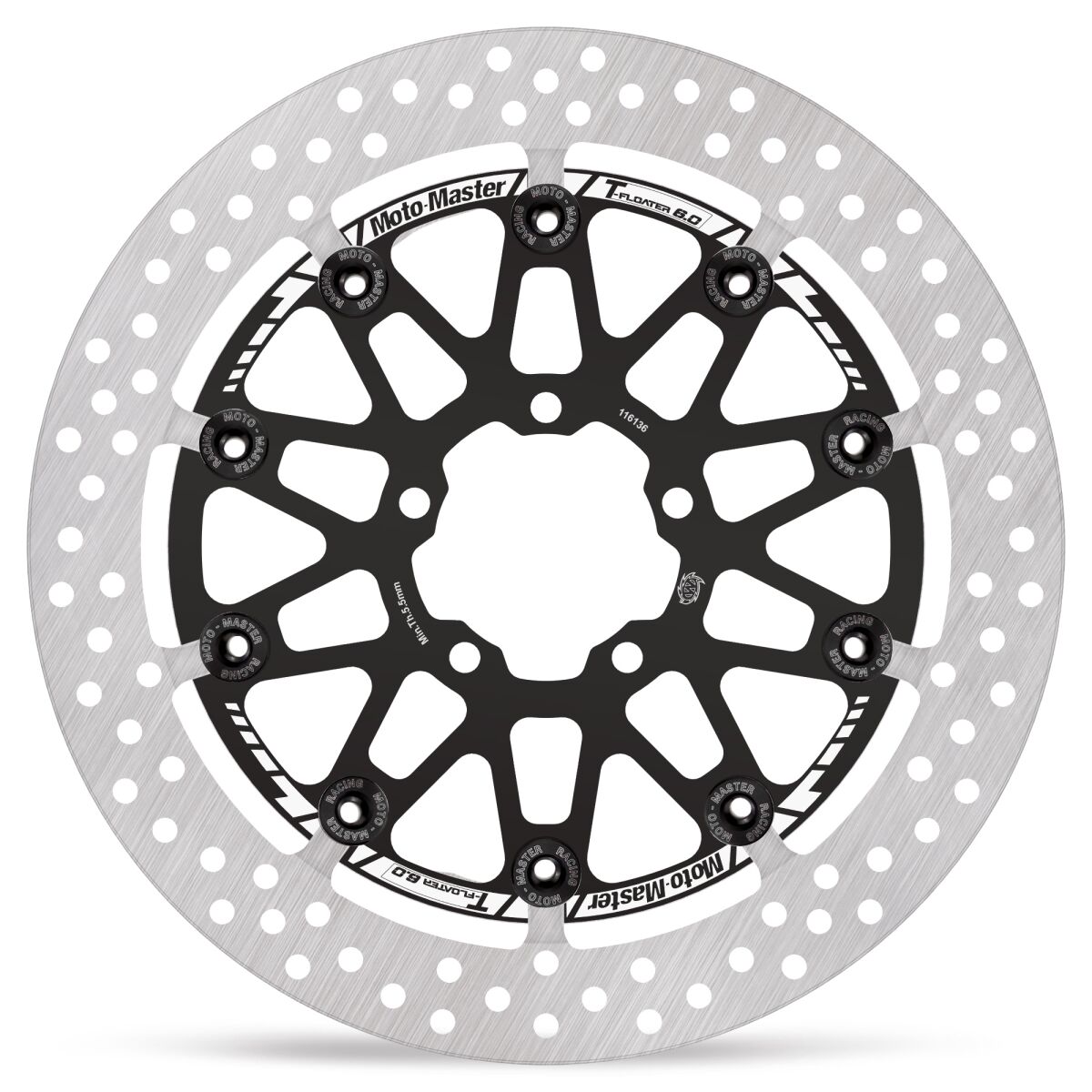 MOTO-MASTER BRAKE ROTOR T-FLOATER PROFESSIONAL RACING 116136