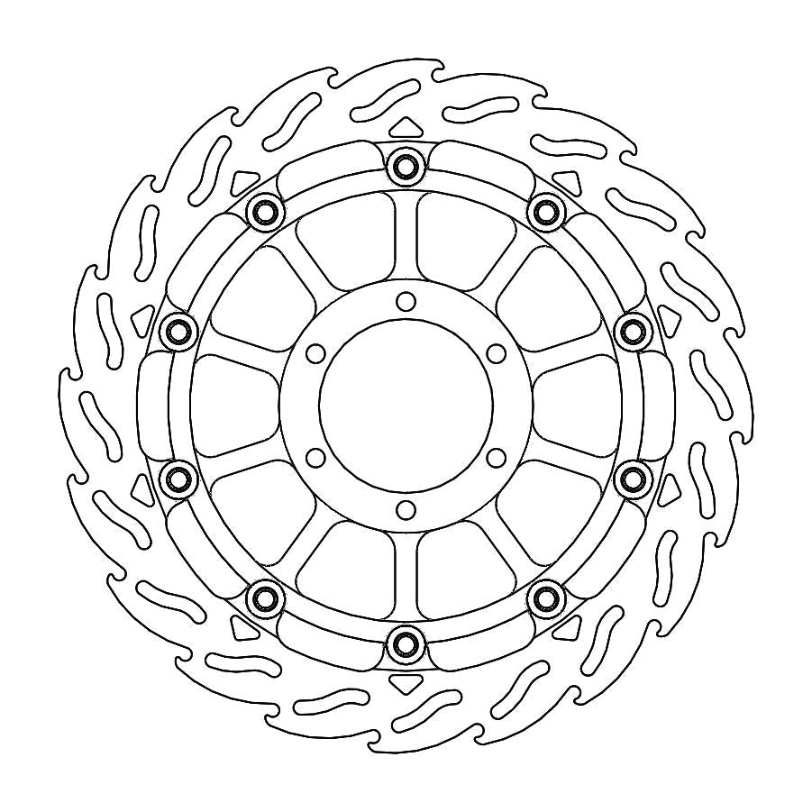 MOTO-MASTER BRAKE DISC FLAME RACING FT L 113212