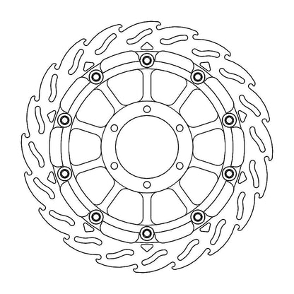 MOTO-MASTER BRAKE DISC FLAME RACING FT L 113212