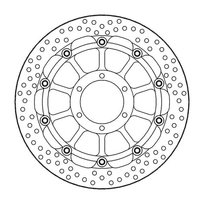 MOTO-MASTER BRAKE ROTOR FLOATING RACING HALO 113214