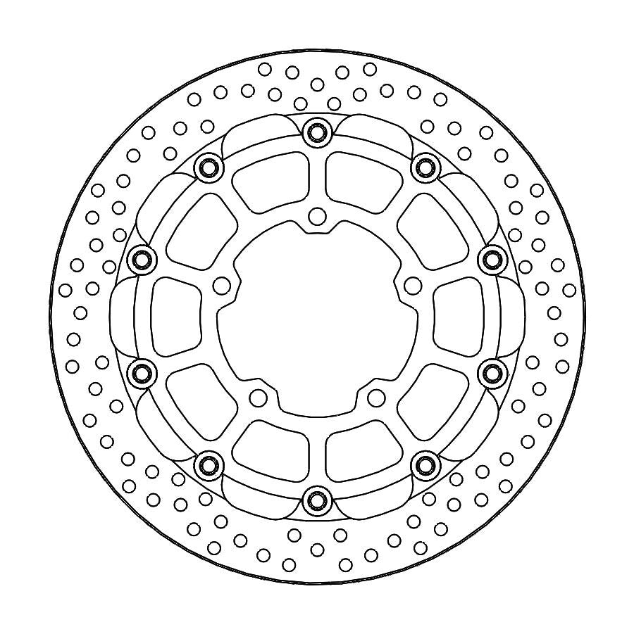 MOTO-MASTER BRAKE DISC HALO FRONT HAYBUSA 112390