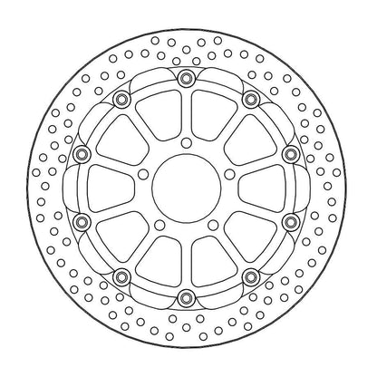 MOTO-MASTER BRAKE ROTOR FLOATING RACING HALO 112211