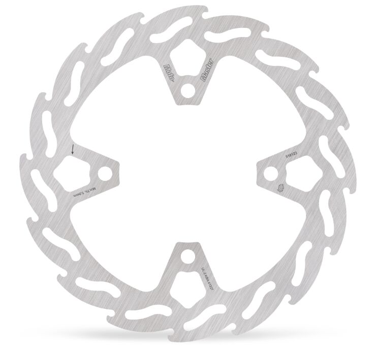 MOTO-MASTER BRAKE DISC FLAME FIXED REAR TR 510123