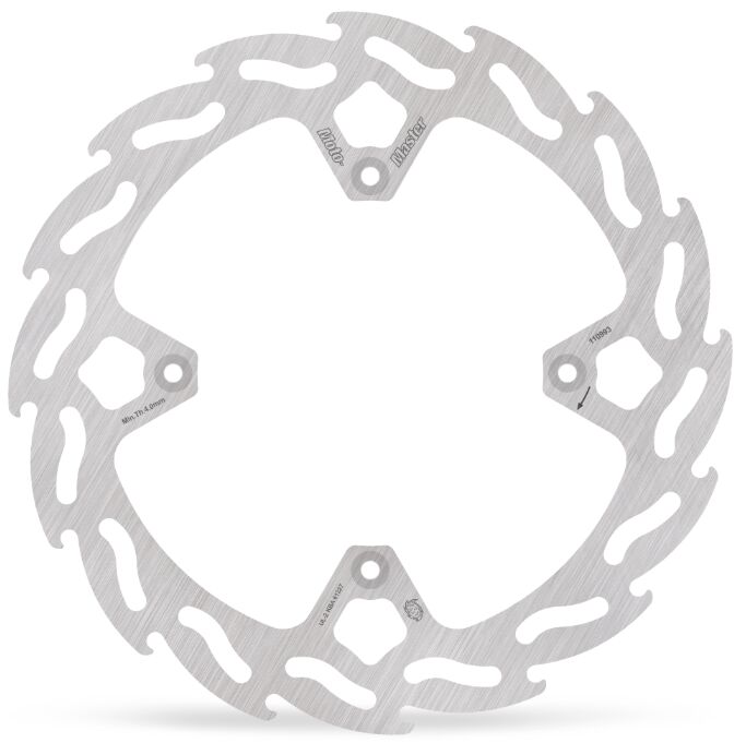 MOTO-MASTER BRAKE DISC FLAME FIXED REAR 4. 110993