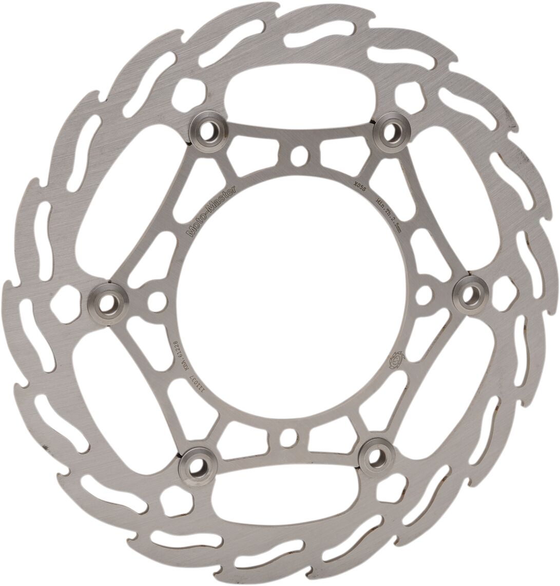 MOTO-MASTER BRAKE ROTOR FLOATING FLAME FLAMED NATURAL 111036