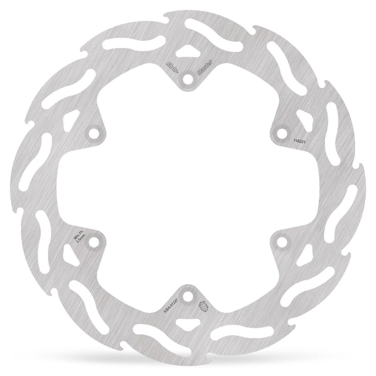 MOTO-MASTER BRAKE ROTOR FIXED FLAME OFFROAD REAR 110221