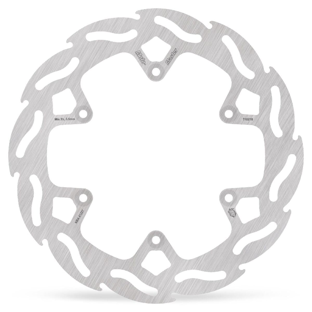 MOTO-MASTER BRAKE ROTOR FIXED FLAME FLAMED NATURAL 110218