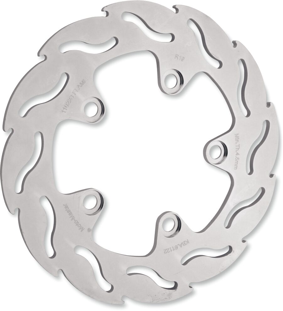 MOTO-MASTER BRAKE ROTOR FIXED FLAME FLAMED NATURAL 110290