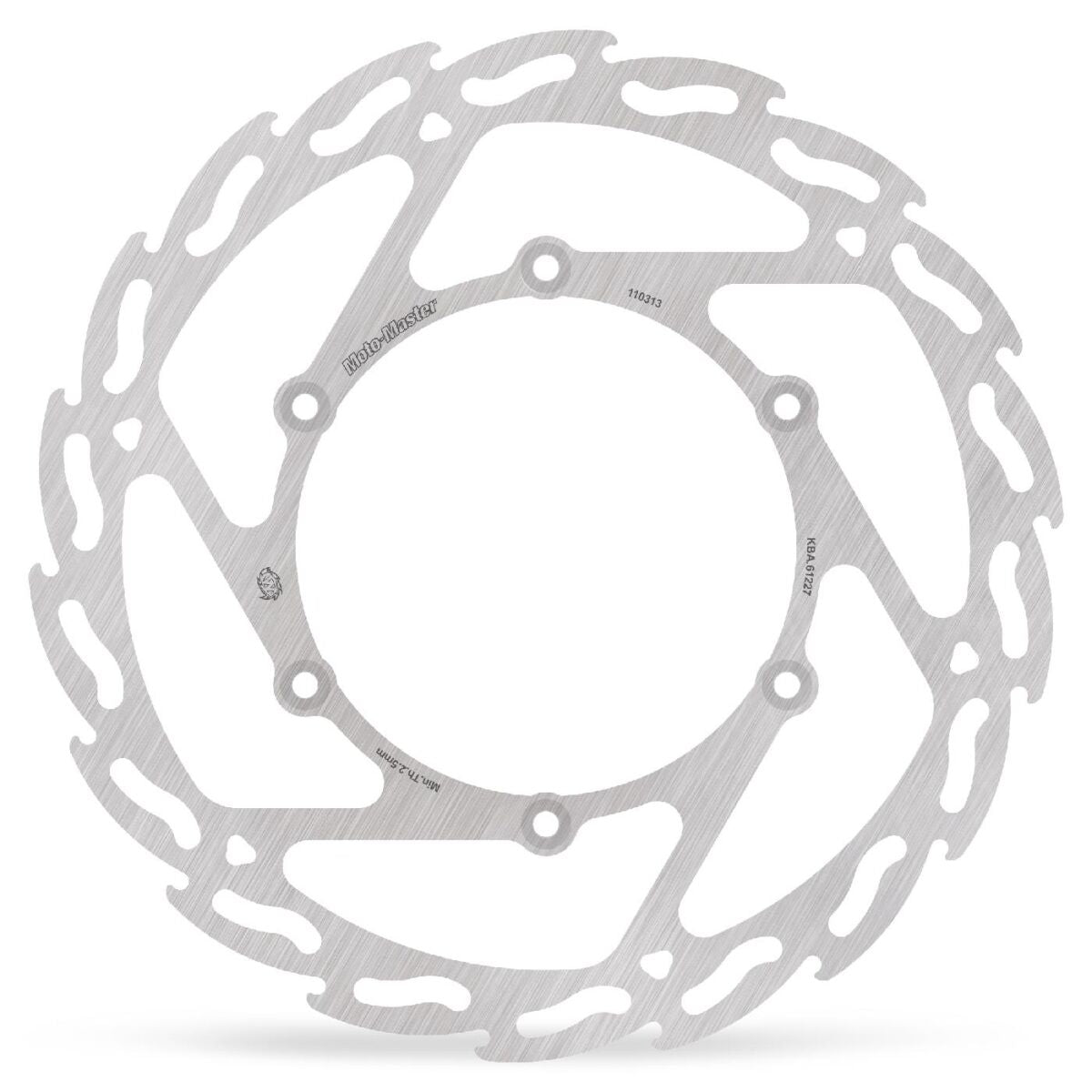 MOTO-MASTER BRAKE ROTOR FIXED FLAME FLAMED NATURAL 110313